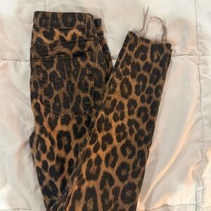 Joe's Jeans Brown Animal Print Denim